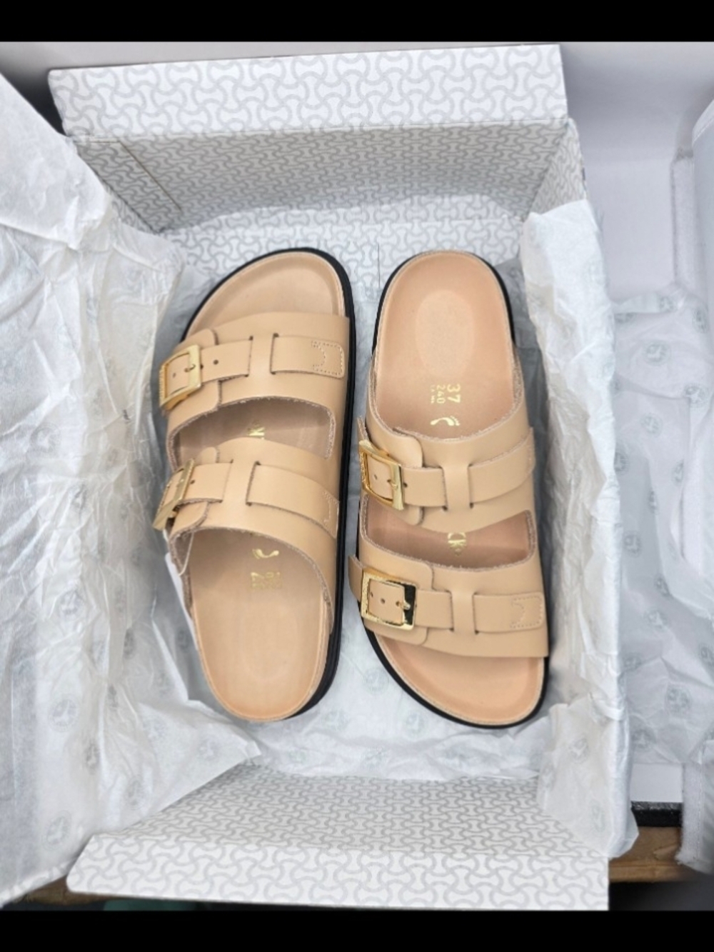Birkenstock St. Barth Exquisite Natural Leather Double Buckle